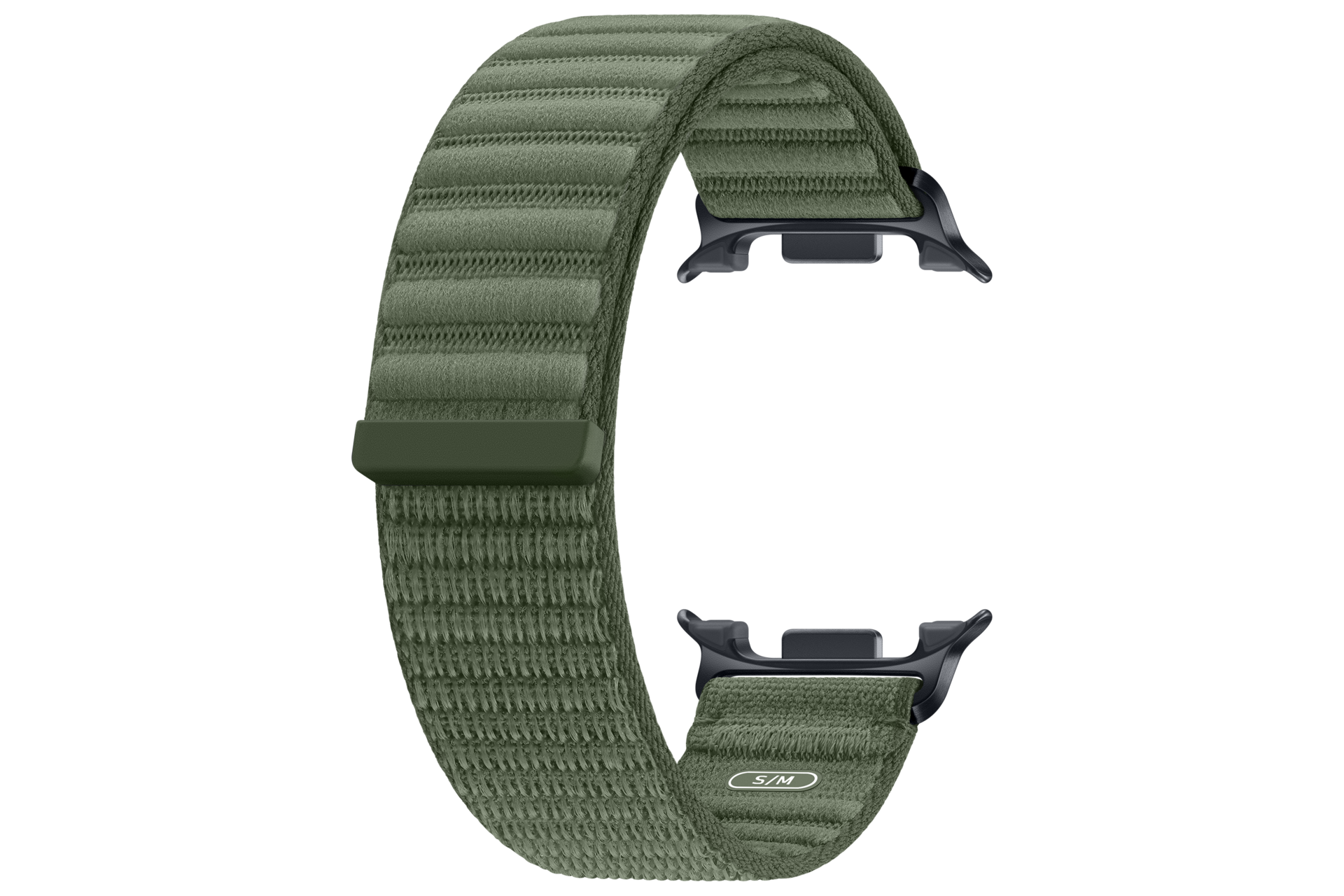 Fabric Band (S/M) for Galaxy Watch9 (Watch8) Back-Perspective Olive 