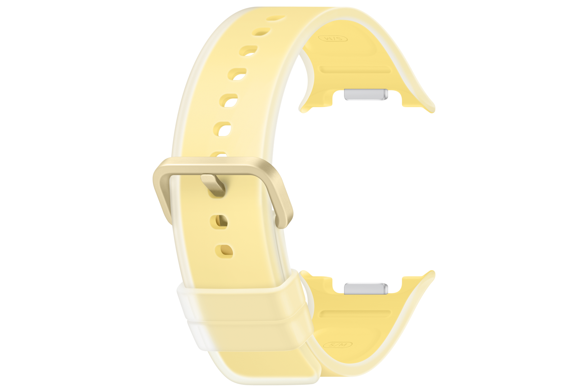 Misty Band (S/M) for Galaxy Watch9 (Watch8) Back-Perspective Yellow 