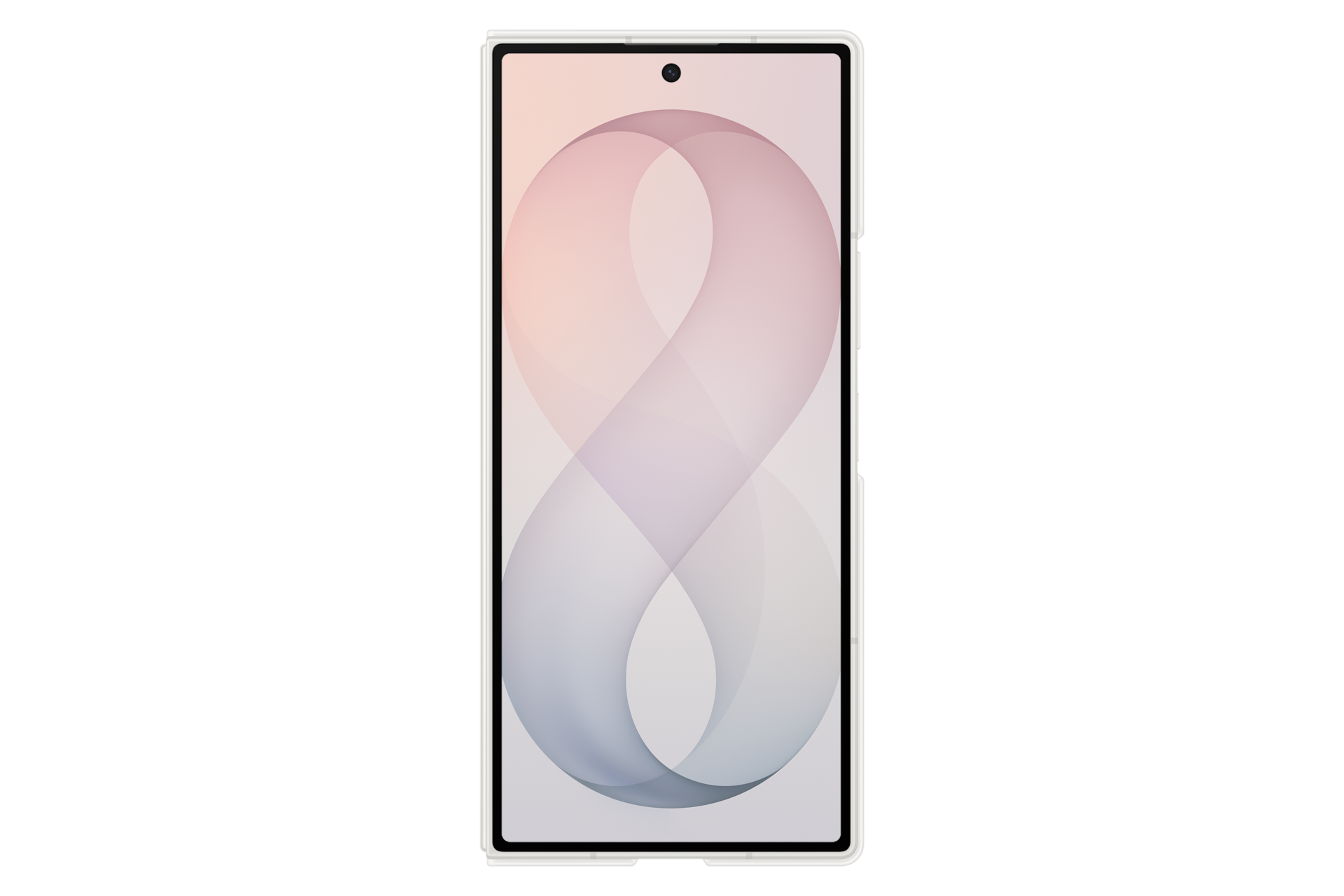 Galaxy Z Fold8 Ultra Silicone Magnet Case Front Cream 