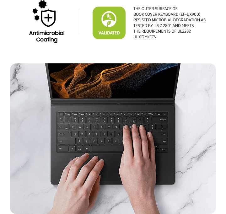 Husa Galaxy Tab S8 Ultra Book Cover Keyboard Black | Samsung România