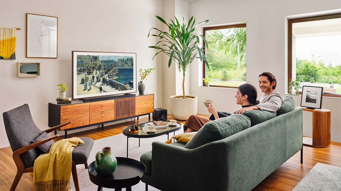 There is the frame on a wal