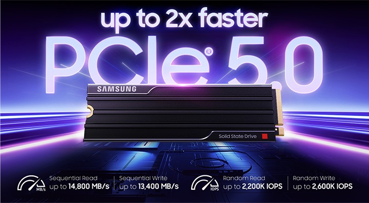 9100 PRO PCIe 5.0 NVMe M.2 SSD 1TB MZ-VAP1T0CW | Samsung Romania