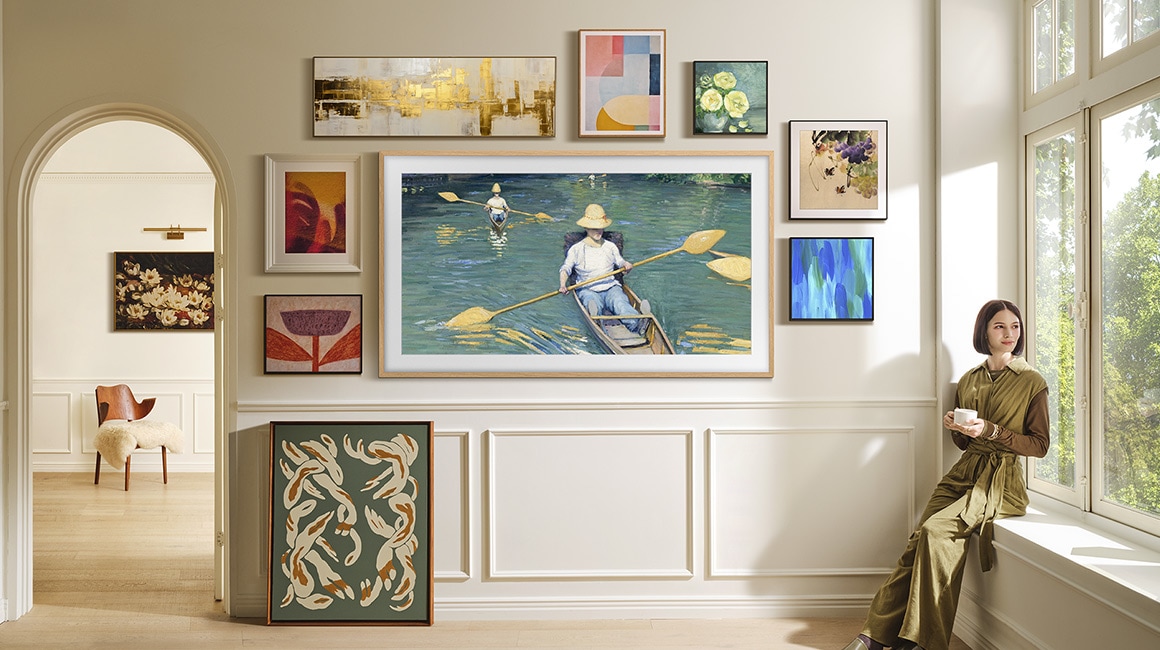 The Frame Pro melds with decor