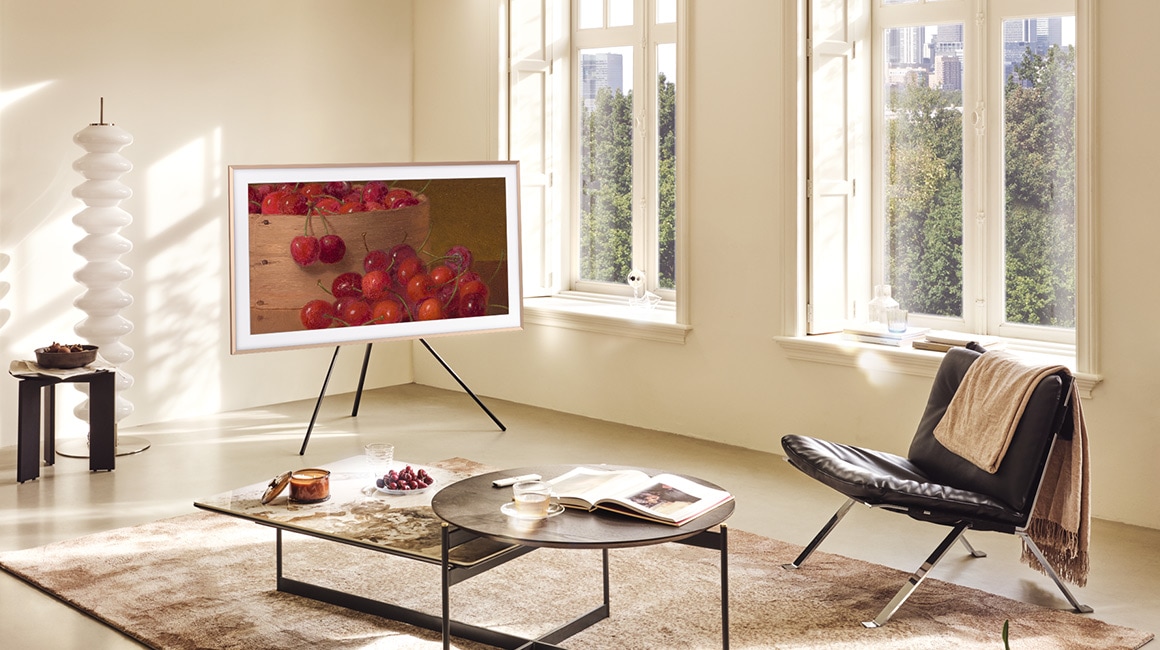 The Frame Pro melds with decor