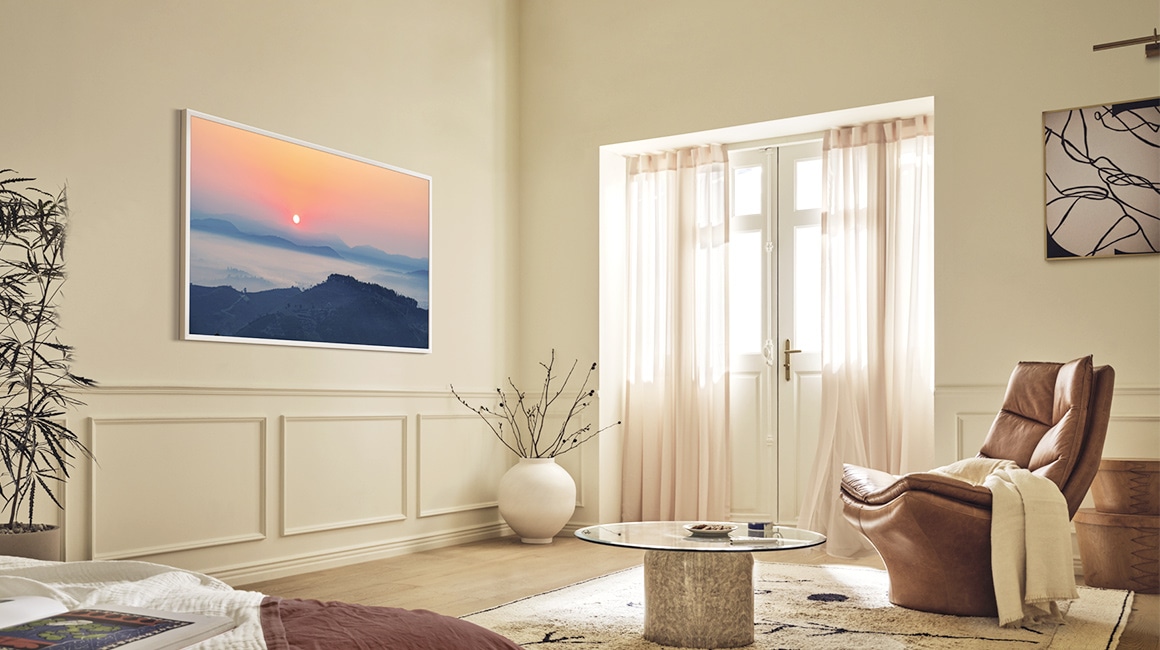 The Frame Pro melds with decor