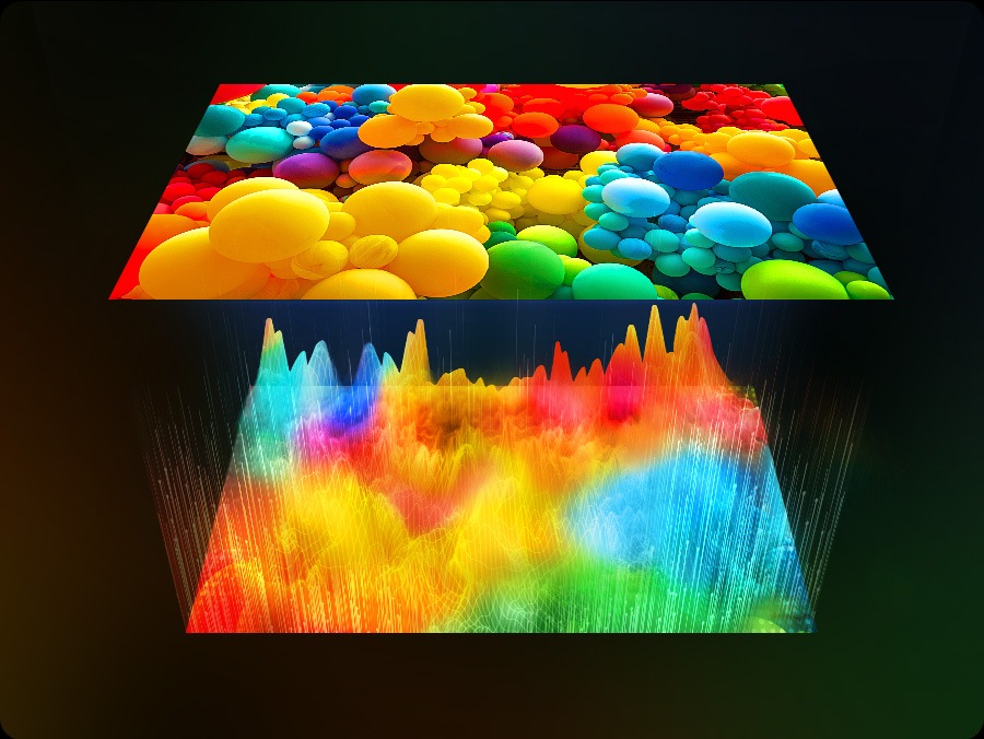 An image of a vibrant 3D visualization appears striking and dynamic, enhanced by vivid colors and intricate textures.