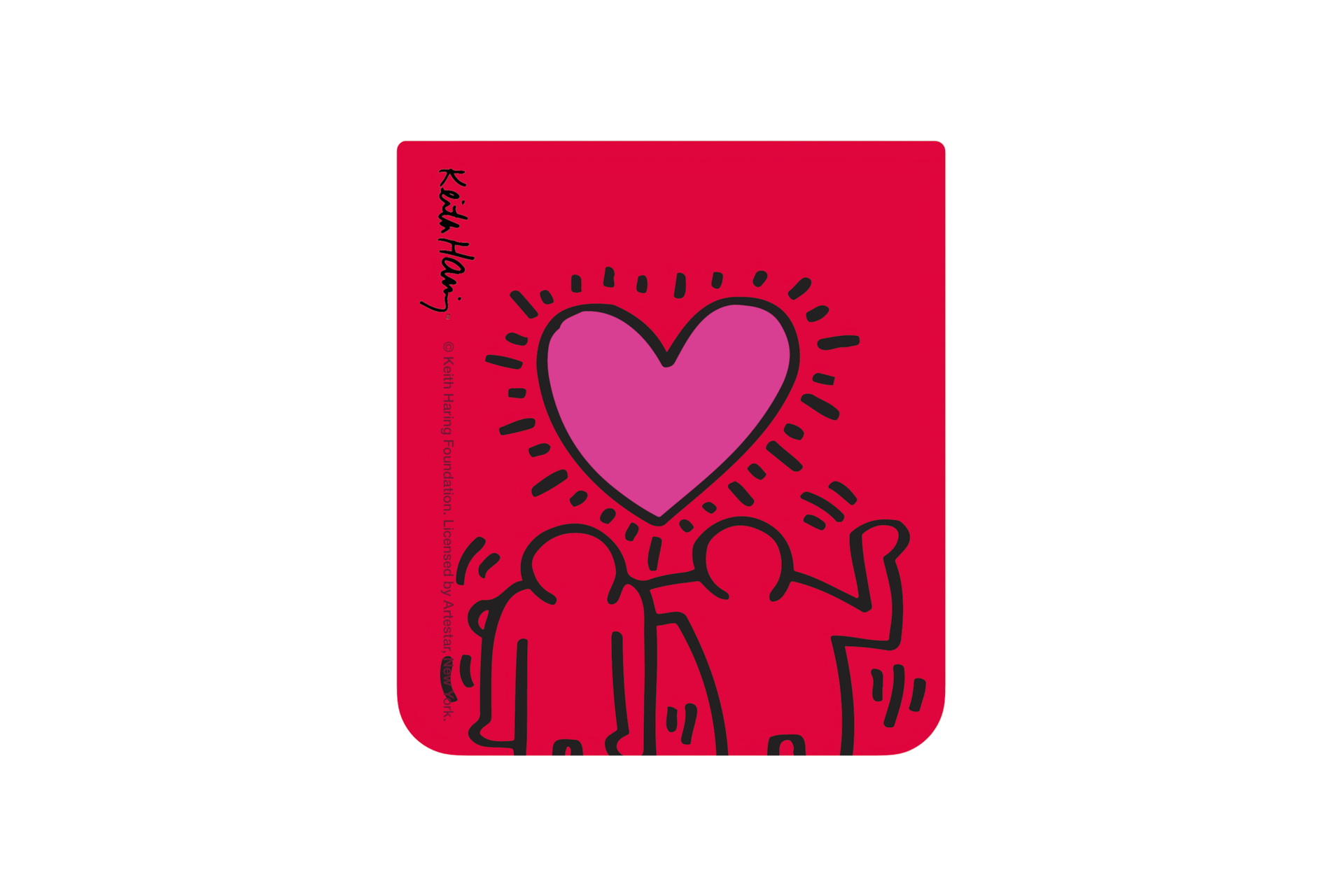Samsung Keith Haring Flipsuit Card Pentru Galaxy Z Flip5, Red