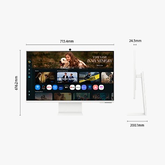 32'' Smart монитор M8 M80F 4K Samsung Vision AI White