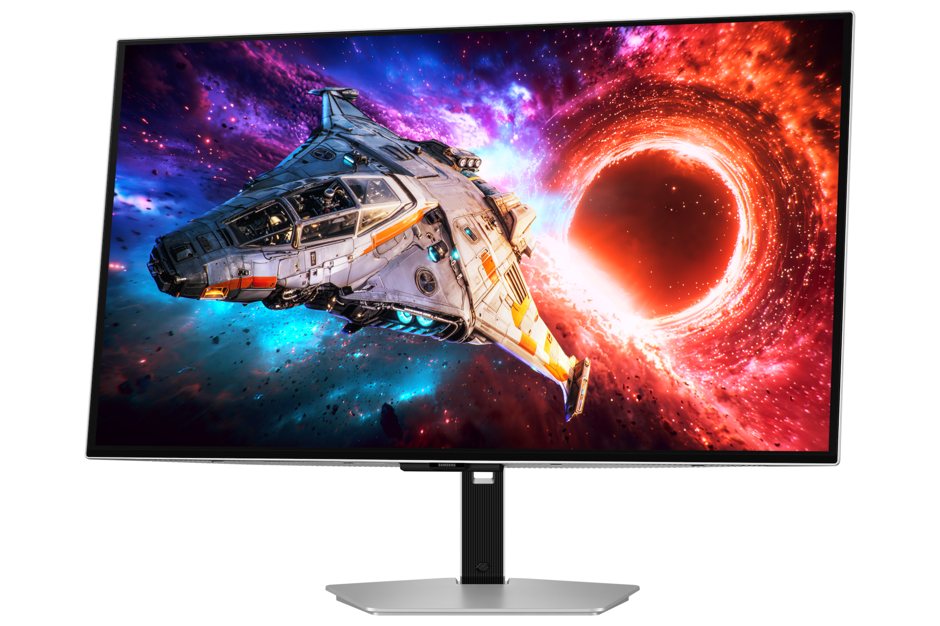27/32 Inch Odyssey OLED G8 G80SH 4K 240Hz Gaming Monitor Swivel1 Silver 