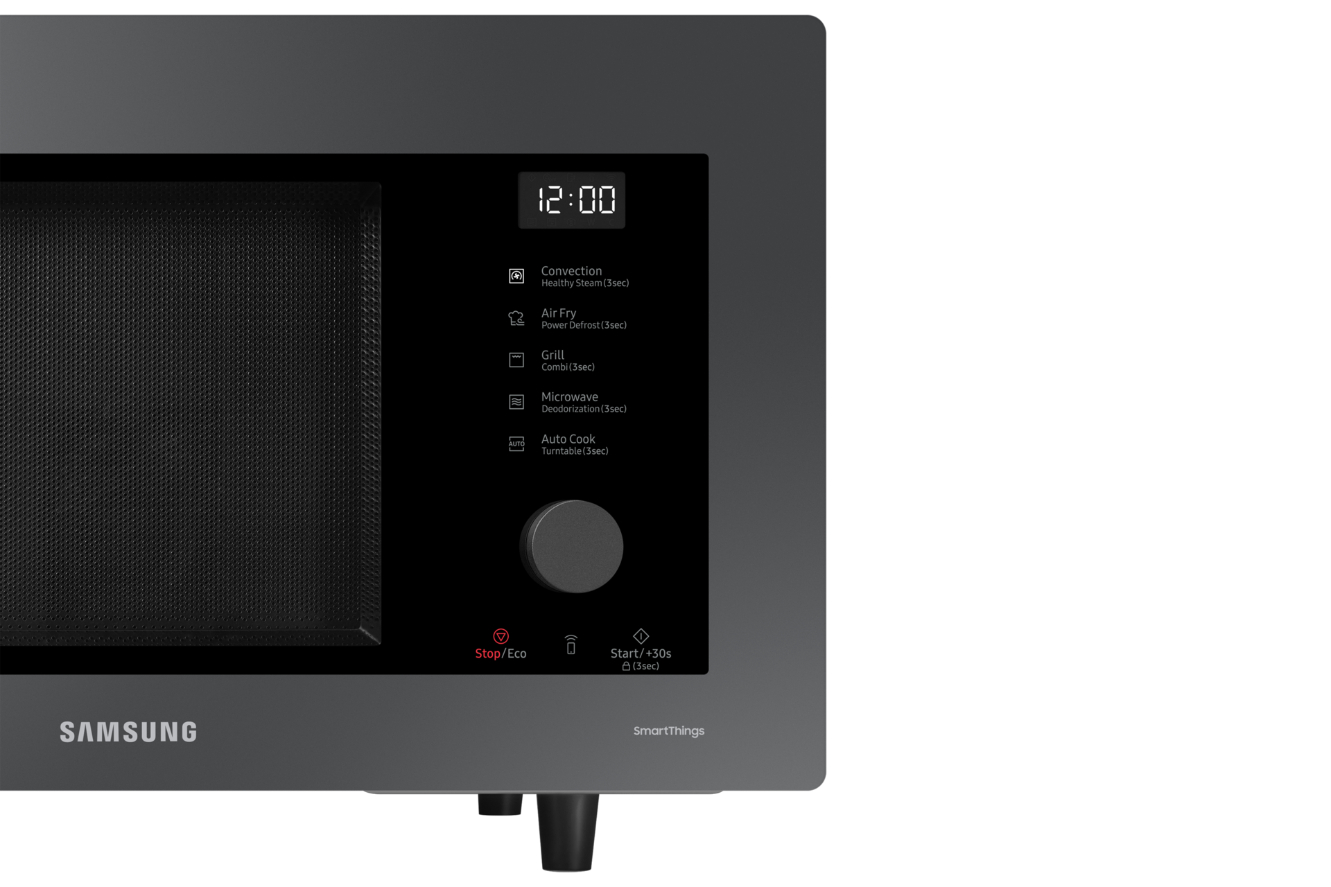 MW7300B Convection MWO with All-in-one Microwave Oven and Smart Control Control-Panel-Detail Charcoal Glass 