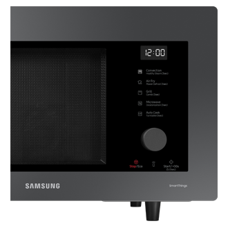 MW7300B Convection MWO with All-in-one Microwave Oven and Smart Control Control-Panel-Detail Charcoal Glass 