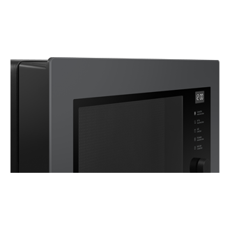 MW7300B Convection MWO with All-in-one Microwave Oven and Smart Control Handle-Detail Charcoal Glass 