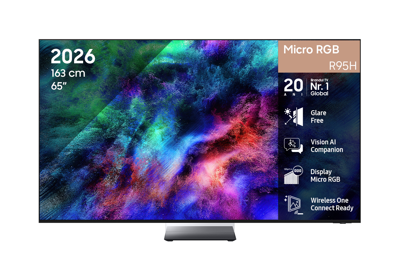 Micro RGB, Ultra HD, 4K Smart, 65R95H, Vision AI, HDR, 163 cm (2026) Black