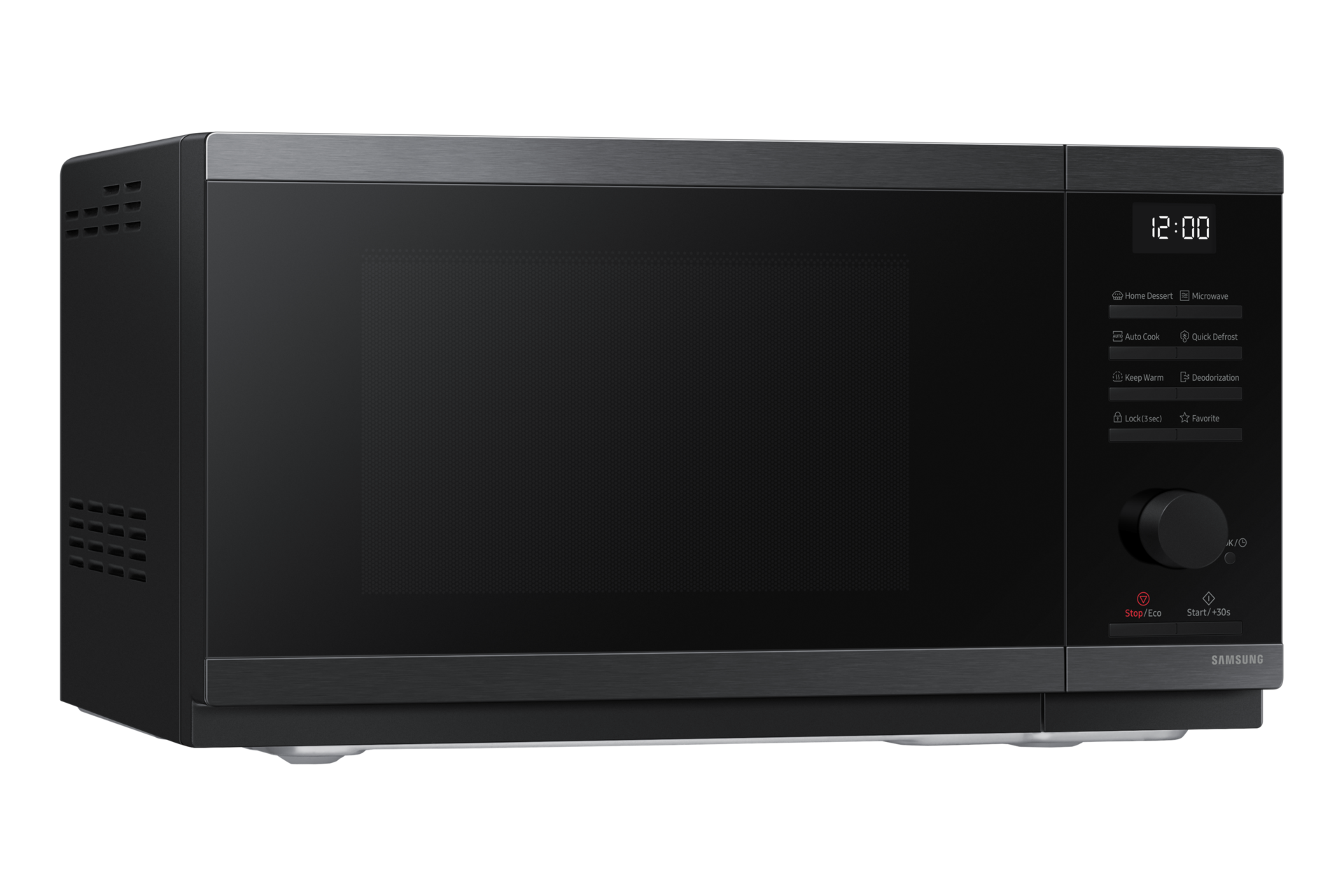 MW4000D Grill/Solo MWO With Grill Fry and Bread Defrost L-Perspective Black 