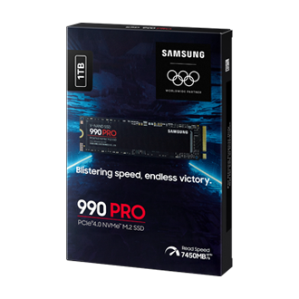 990 PRO PCIe 4.0 M.2 SSD PKG2-R-Perspective-Olympic- Black 