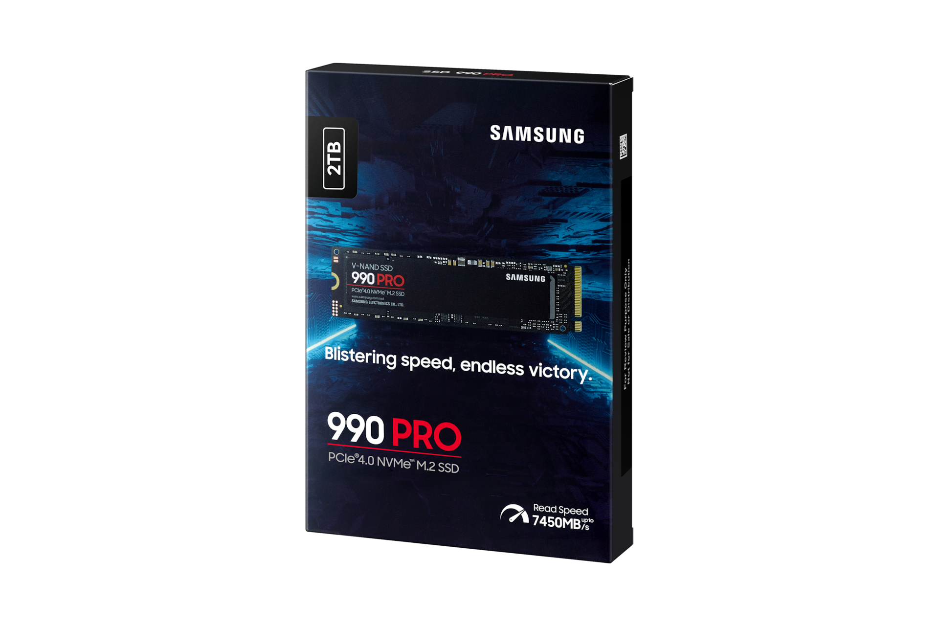 990 PRO PCIe 4.0 M.2 SSD PKG-R-Perspective Black 
