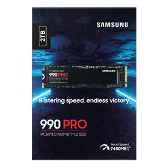 990 PRO PCIe 4.0 M.2 SSD PKG-Front Black 