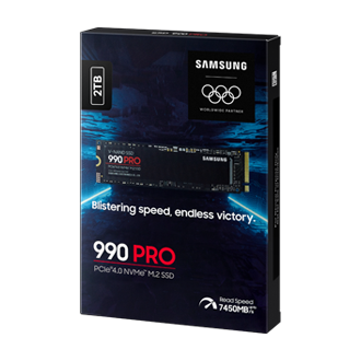 990 PRO PCIe 4.0 M.2 SSD PKG2-R-Perspective-Olympic- Black 