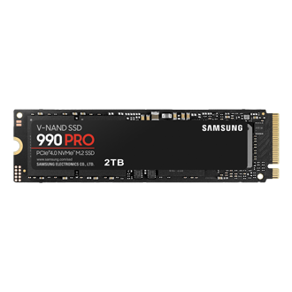 990 PRO PCIe 4.0 M.2 SSD Front Black 