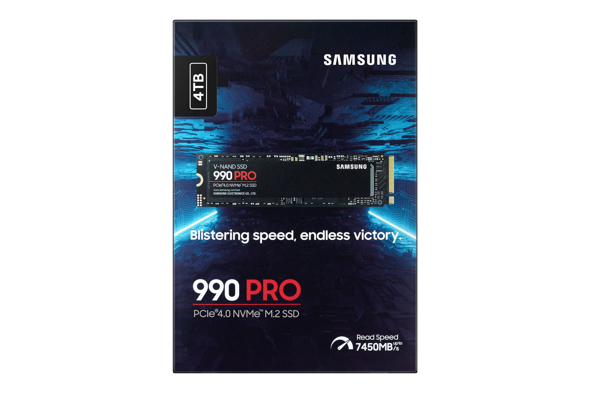 990 PRO PCIe 4.0 M.2 SSD PKG-Front Black 