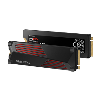 990 PRO with Heatsink PCIe 4.0 M.2 SSD R-Perspective-Set Black 