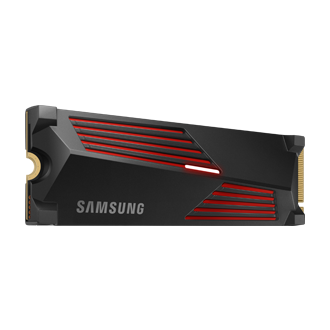 990 PRO with Heatsink PCIe 4.0 M.2 SSD L-Perspective-with-Heatsink-LED-ON- Black 