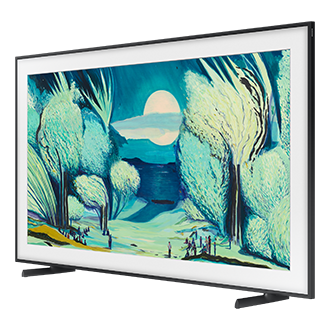 {size}" The Frame 4K Samsung Vision AI Smart TV (2025) R-Perspective1 Black 