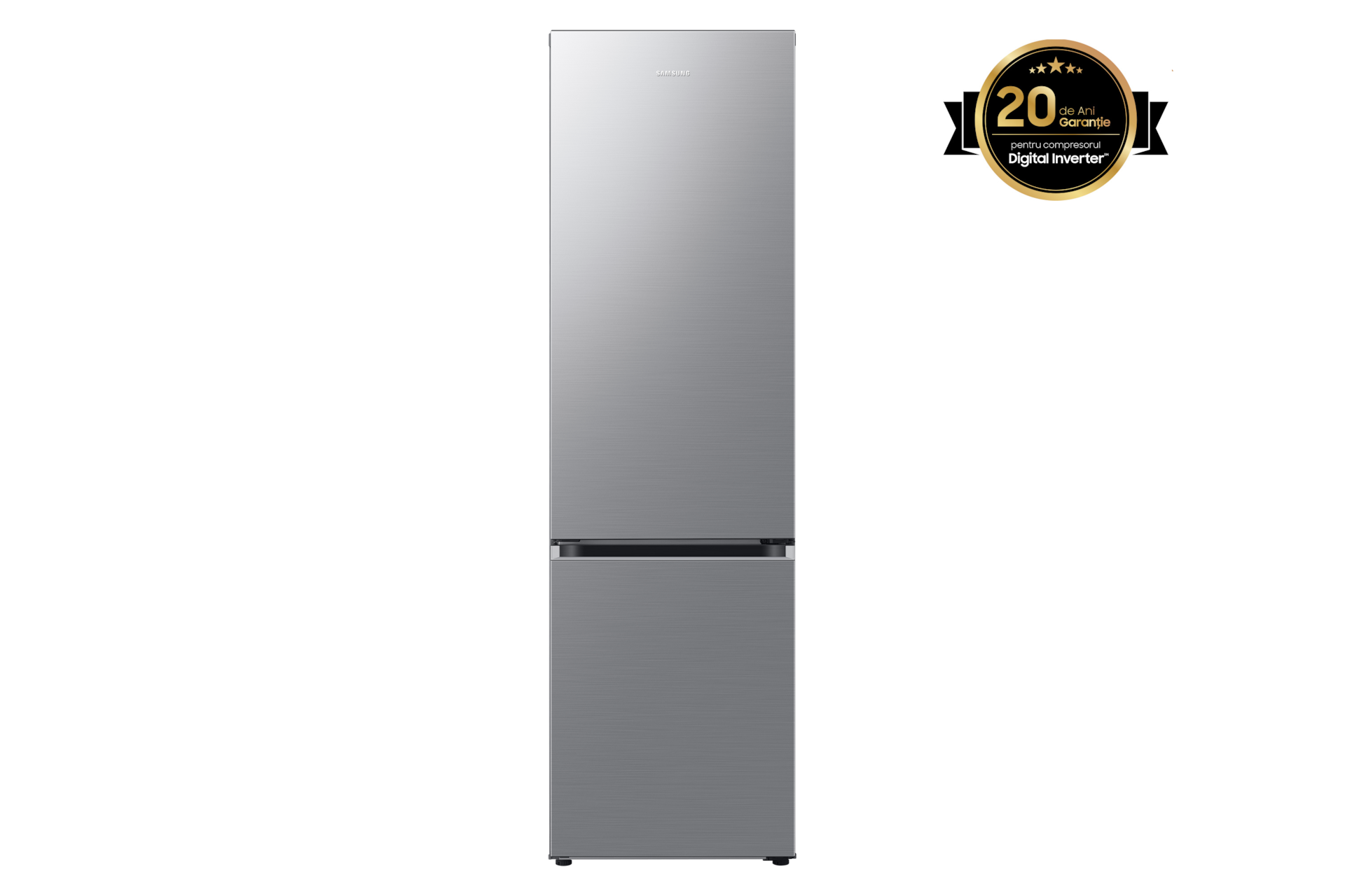Samsung Combină Frigorifică RB38C600CS9/EF 390L clasa C AI Energy️ WiFi Silver