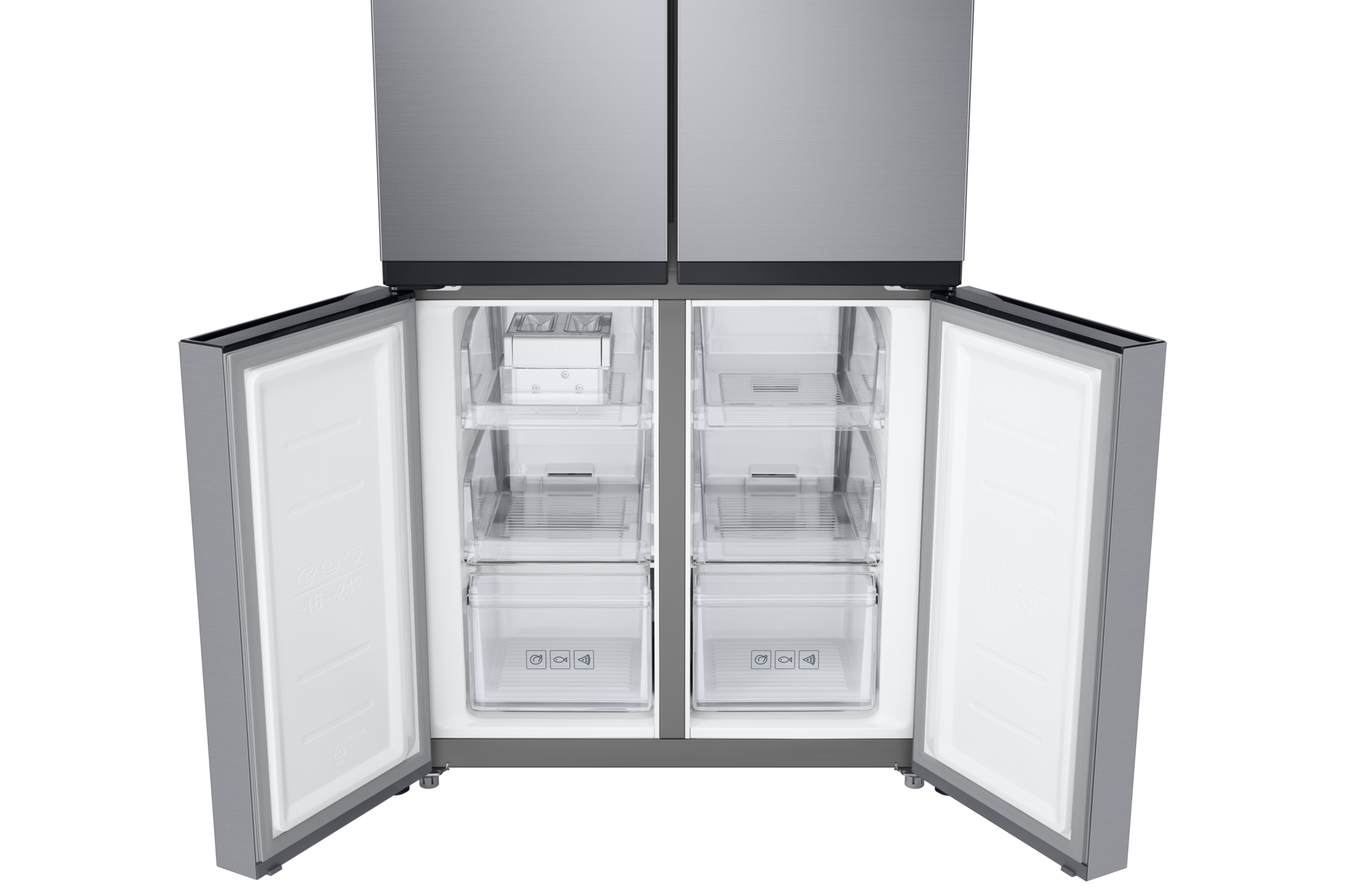 RF4000TM French Door Refrigerators with Twin Cooling Plus Front-Open3 Silver 