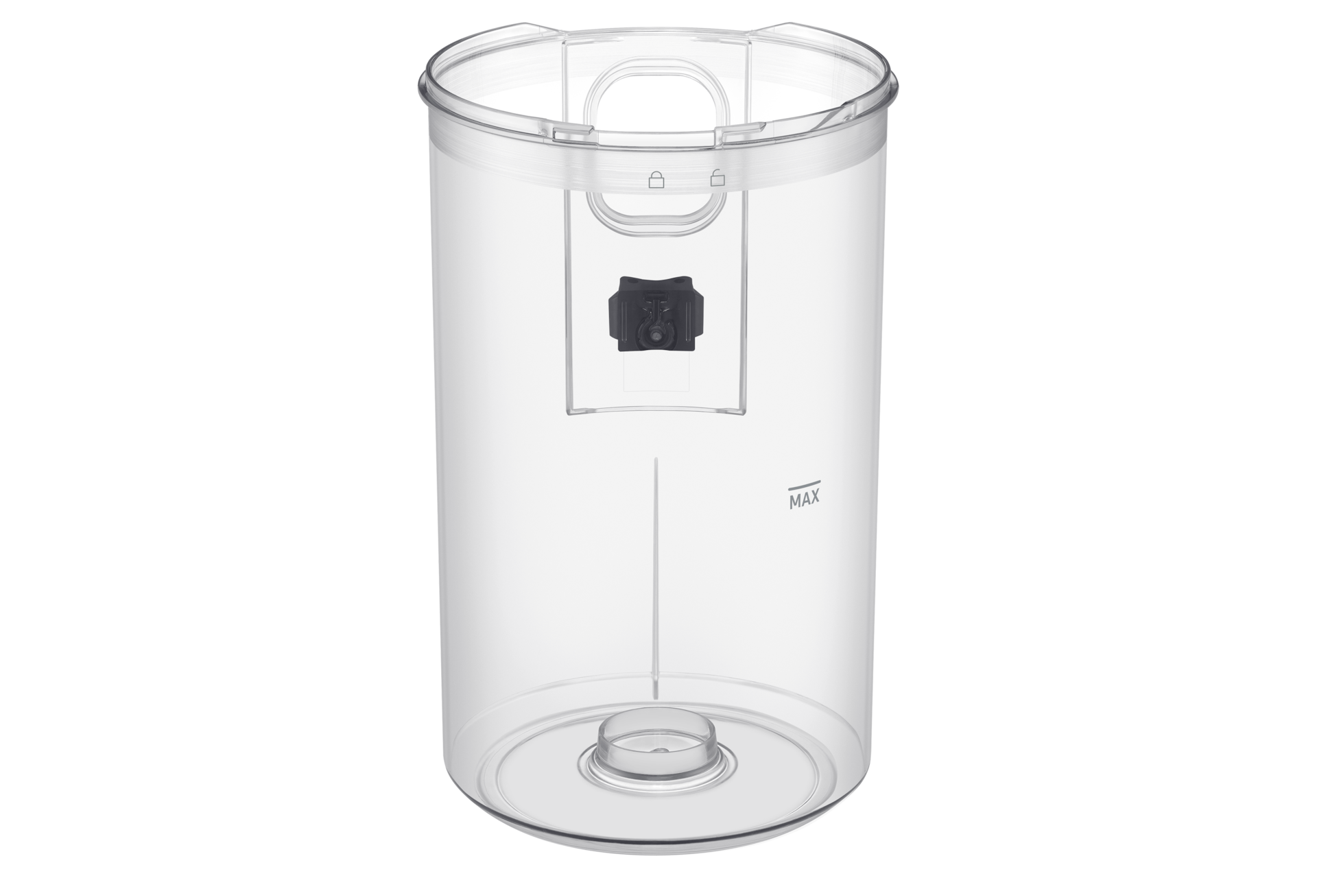 Jet 85S Stick VC 250W / 60 Min. 2.43kg with the Slim LED Brush VS70H25WEC/GE Dust-Bin-Detail2 Soapstone Charcoal 