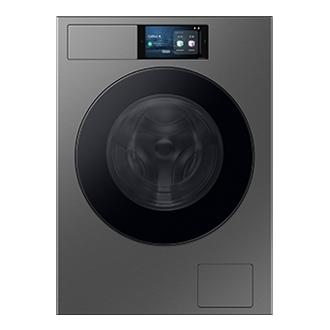 Mașină de spălat rufe Bespoke AI WF90F09C4SU4, 9 kg, 1400 rpm, Clasa A, AI Wash, AI Home 7" Front Silver 