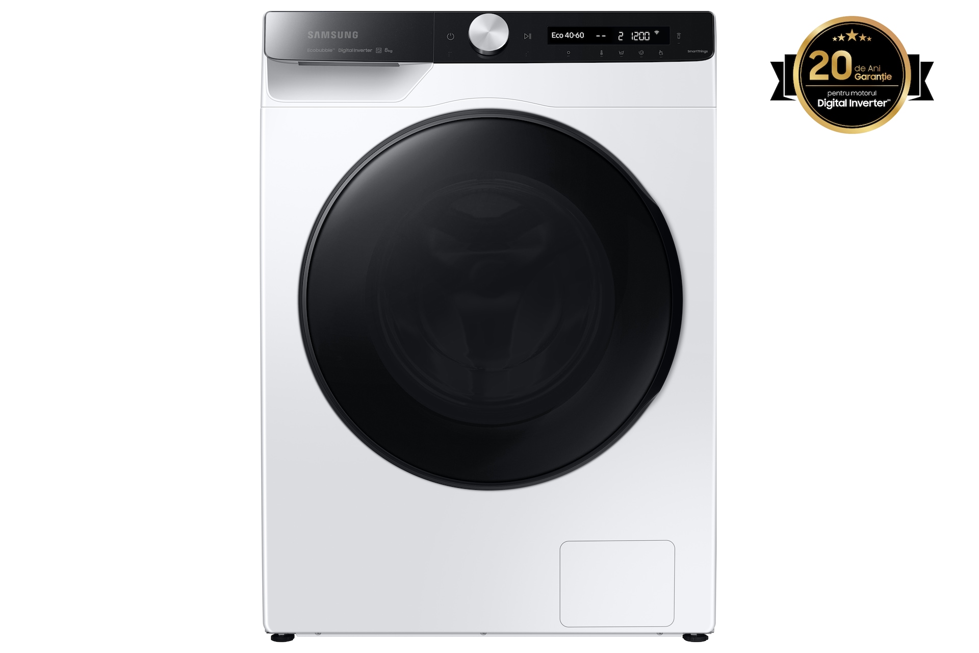 Samsung Masina De Spalat Rufe Ww80ag6l28bes7, 8 Kg, 1200 Rpm, Slim, Quick Bubble™, Auto Dosing