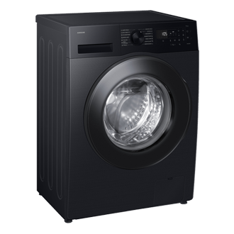 Laundry with Grade A Energy Efficiency and AI Ecobubble 8kg L-Perspective Black 