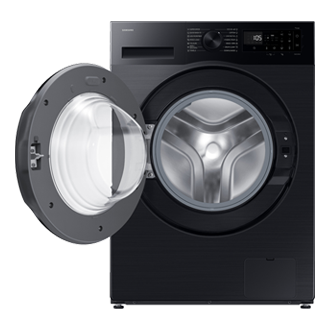 Laundry with Grade A Energy Efficiency and AI Ecobubble 8kg Front-Open Black 