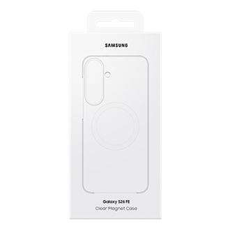 Galaxy S26 FE Clear Magnet Case Package Transparent 