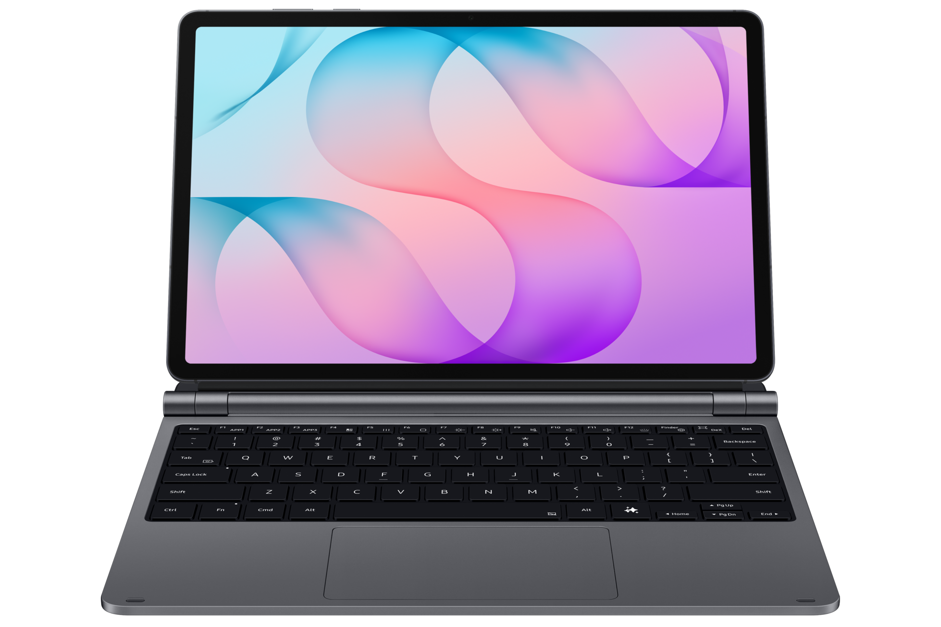 Pro Keyboard for Galaxy Tab S12+ Standing1 Gray 