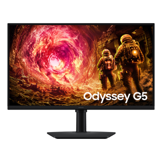 27/32" Odyssey G5 G50F QHD 180Hz Gaming Monitor Front Black 