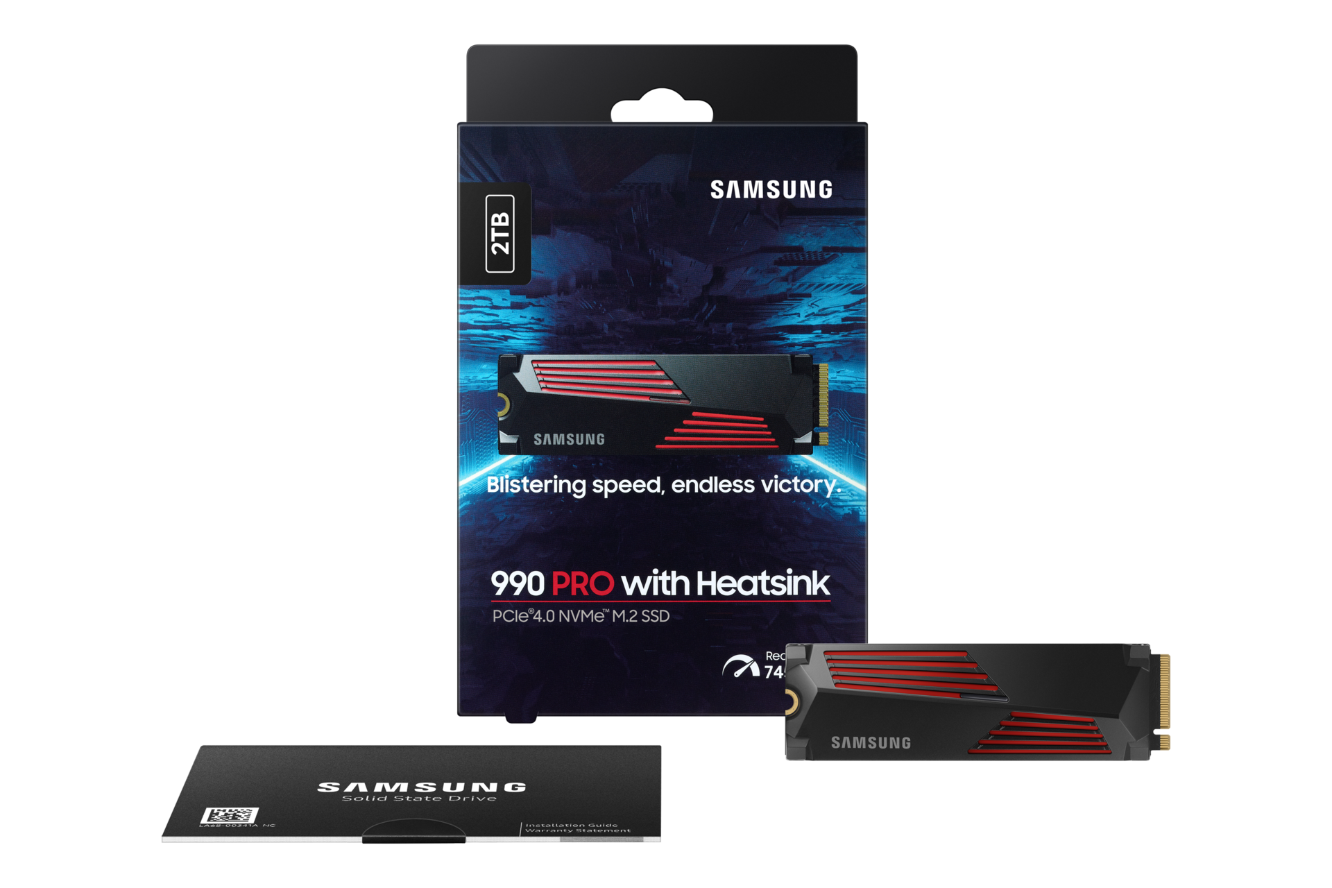 990 PRO with Heatsink PCIe 4.0 M.2 SSD PKG-Full-Shot Black 