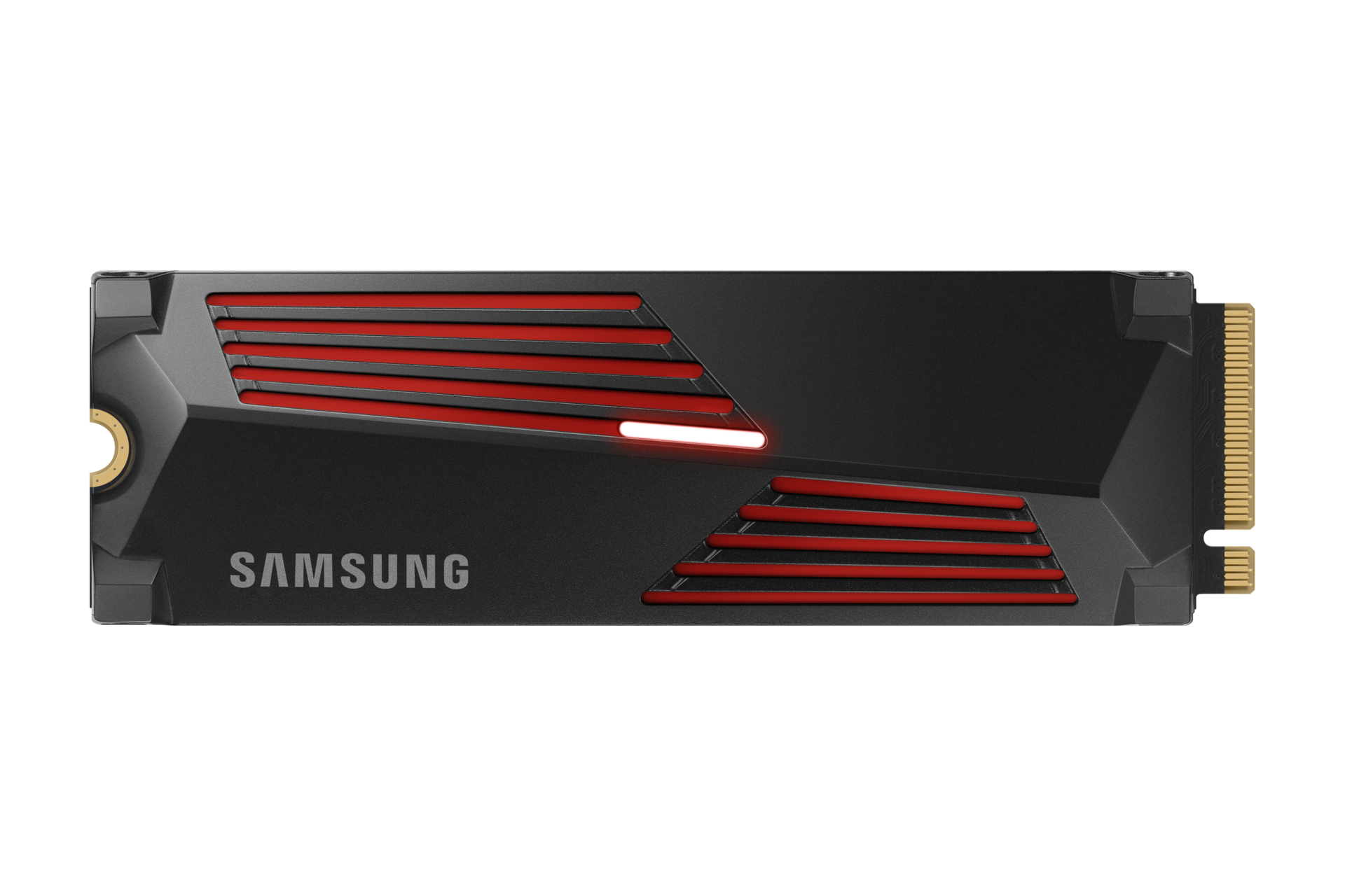990 PRO with Heatsink PCIe 4.0 M.2 SSD Front-LED-ON- Black 