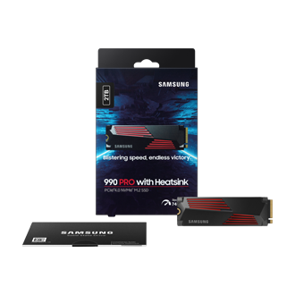 990 PRO with Heatsink PCIe 4.0 M.2 SSD PKG-Full-Shot Black 