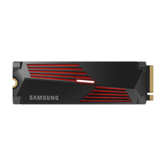 990 PRO with Heatsink PCIe 4.0 M.2 SSD Front-LED-ON- Black 