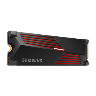 990 PRO with Heatsink PCIe 4.0 M.2 SSD L-Perspective-with-Heatsink-LED-ON- Black 