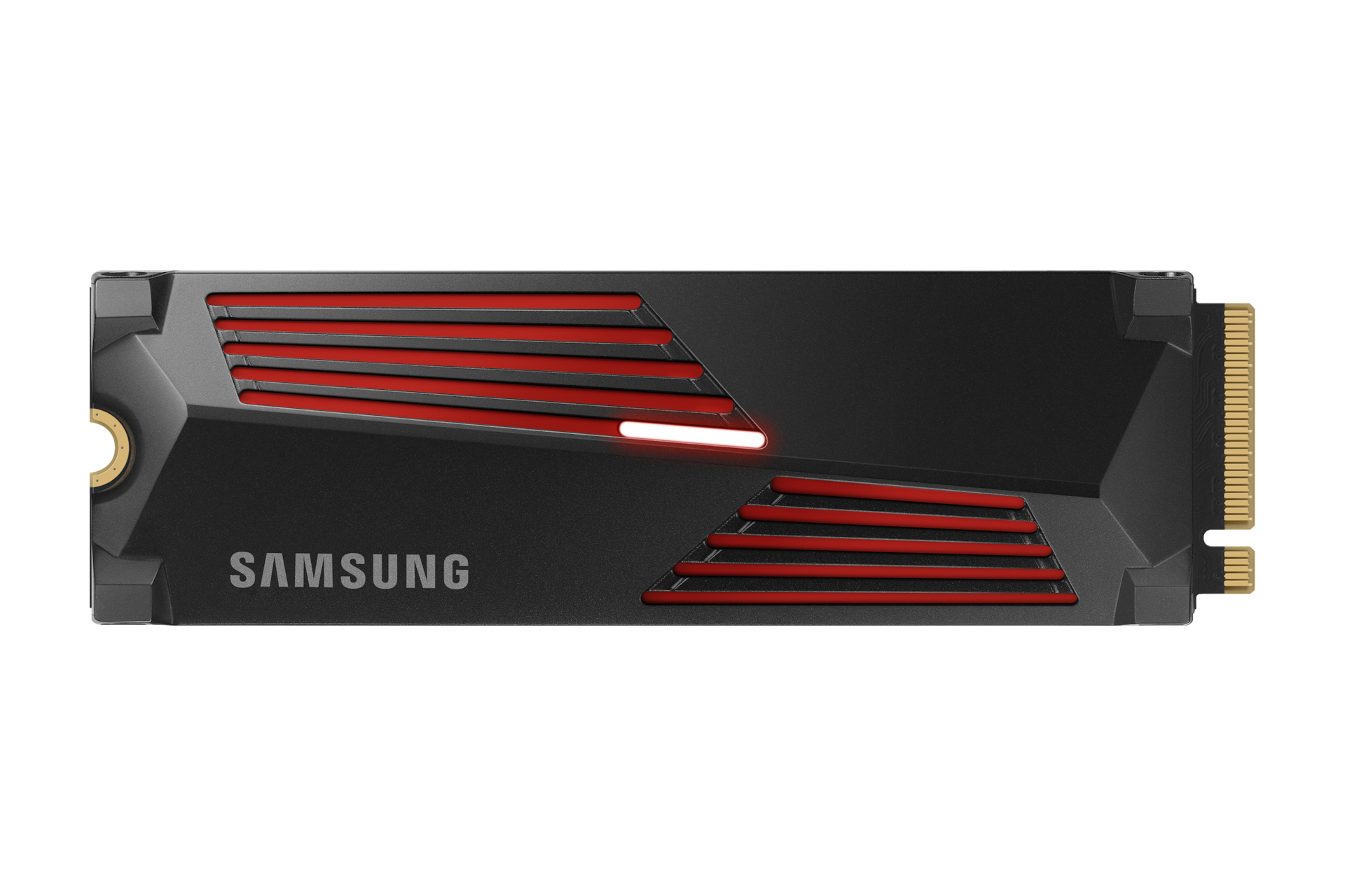 990 PRO with Heatsink PCIe 4.0 M.2 SSD Front-LED-ON- Black 
