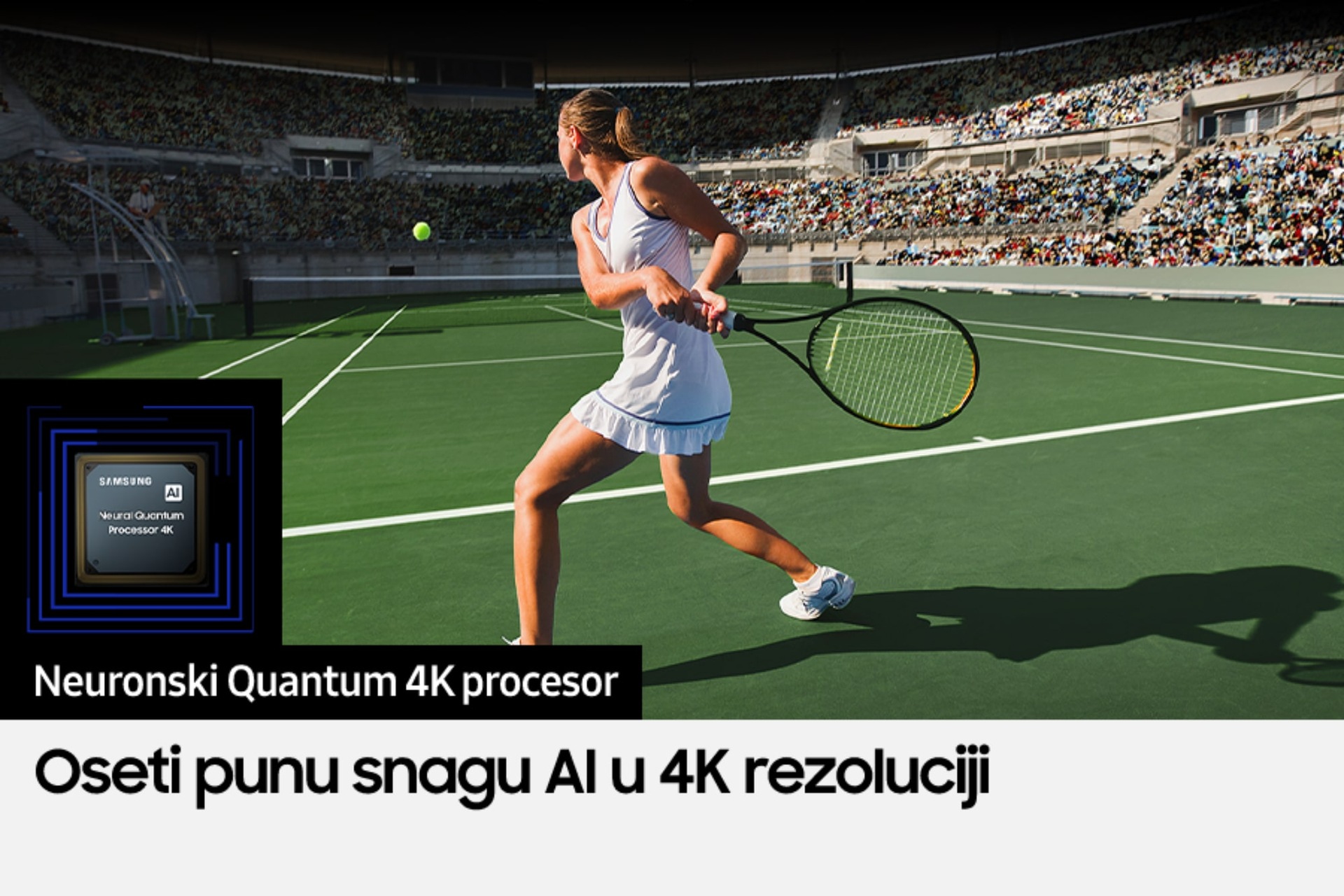 Neo QLED TV  QN90C sa Samsung moćnim neuronskim Quantum 4K procesorom poboljšava sadržaj