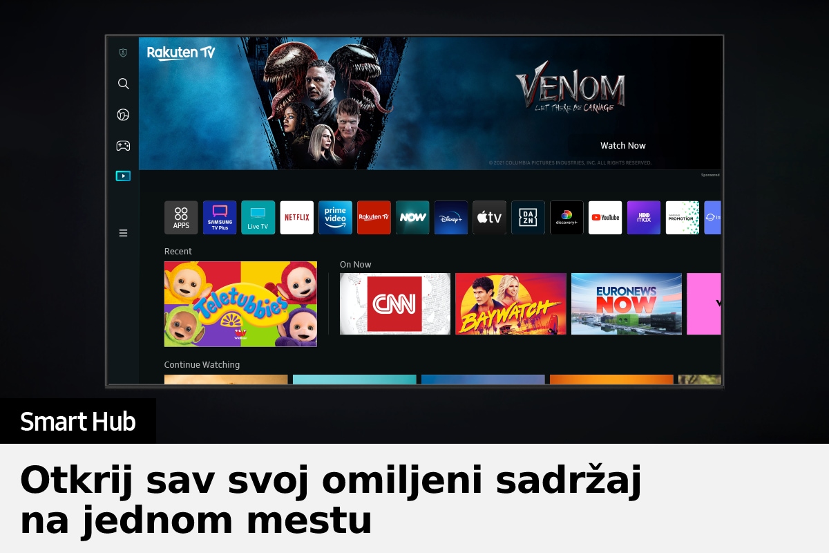 QLED TV Q70B pruža raznovrsnost OTT usluga i sadržaja