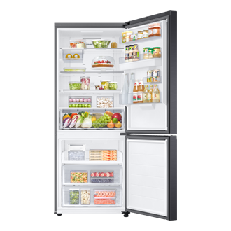 RB6000D Frižider sa donjim zamrzivačem, SmartThings AI Energy režimom i sveobuhvatnim hlađenjem Front-Open-With-Food Black Doi 
