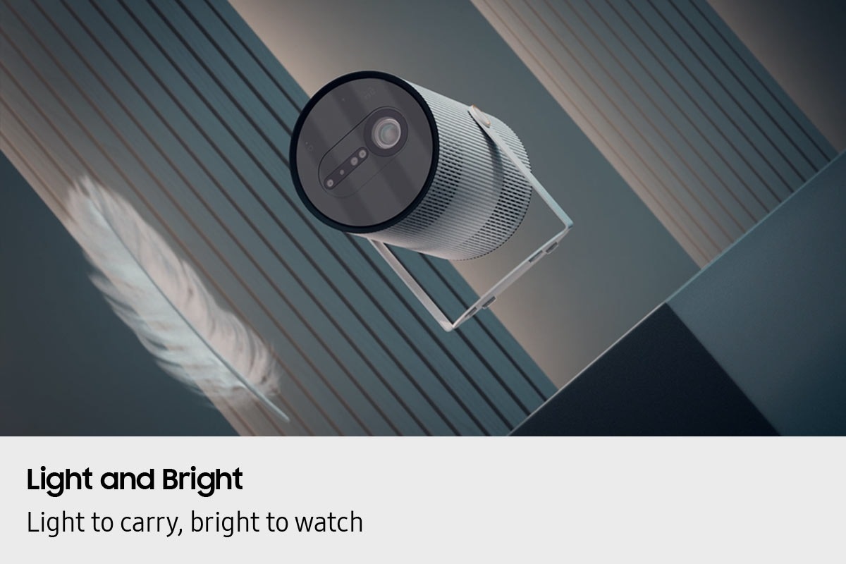 The Freestyle+ Full HD Portable Projector (2026) Ceramic White