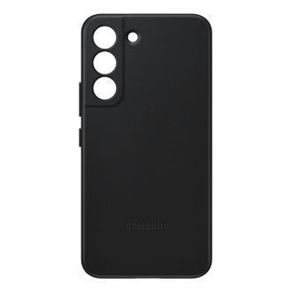 Чехол-накладка Leather Cover S22 чёрный | Samsung РОССИЯ