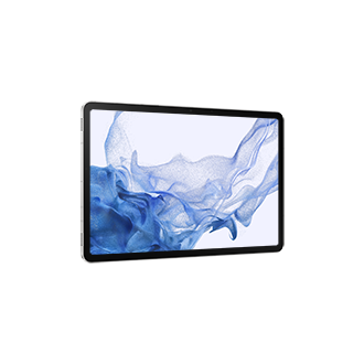 Планшет Samsung Galaxy Tab S8 LTE SM-X706BZSASER Серебро фото горизонтально под уголом слева