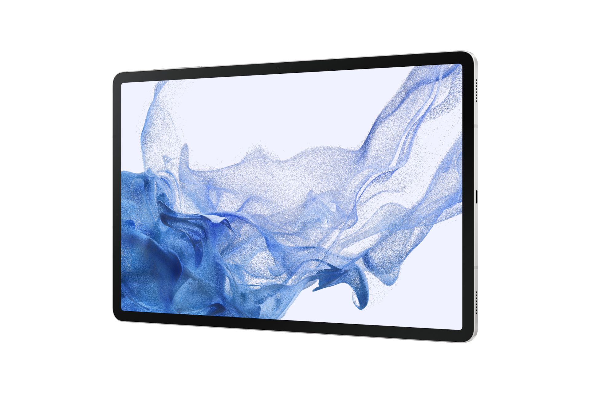Планшет Samsung Galaxy Tab S8+ LTE SM-X806BZSASER Серебро фото горизонтально под углом справа